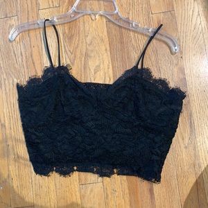 Black Lace Tank Top